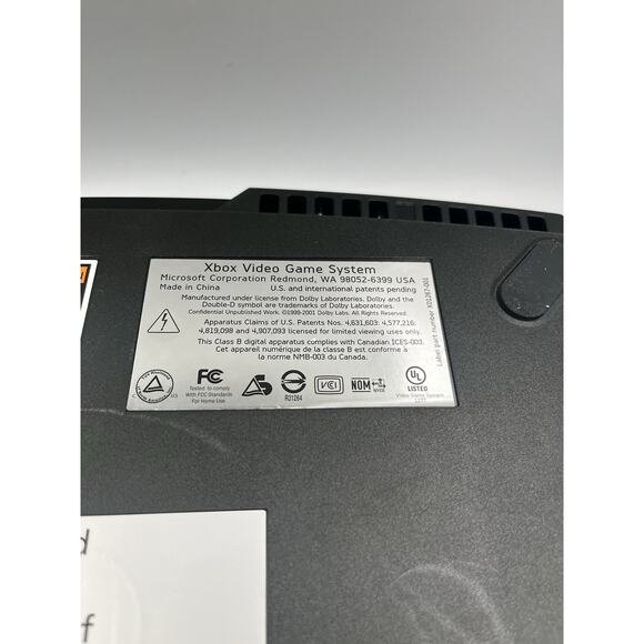 Microsoft Original Xbox Console w/ OEM Controller & AV Cord Tested Working - Picture 13 of 16